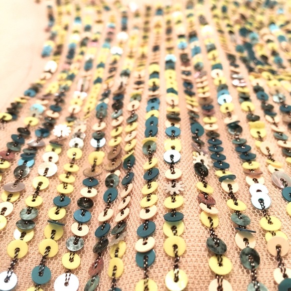 Maeve EUC Taupe Sequin by Anthropologie Top, XS - Picture 9 of 9